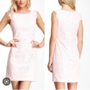Jessica Simpson Pink Lace Shift Dress